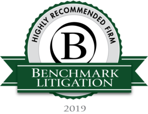 Benchmark Litigation - Highly Recommended Firm 2019